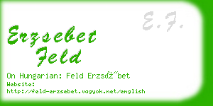 erzsebet feld business card